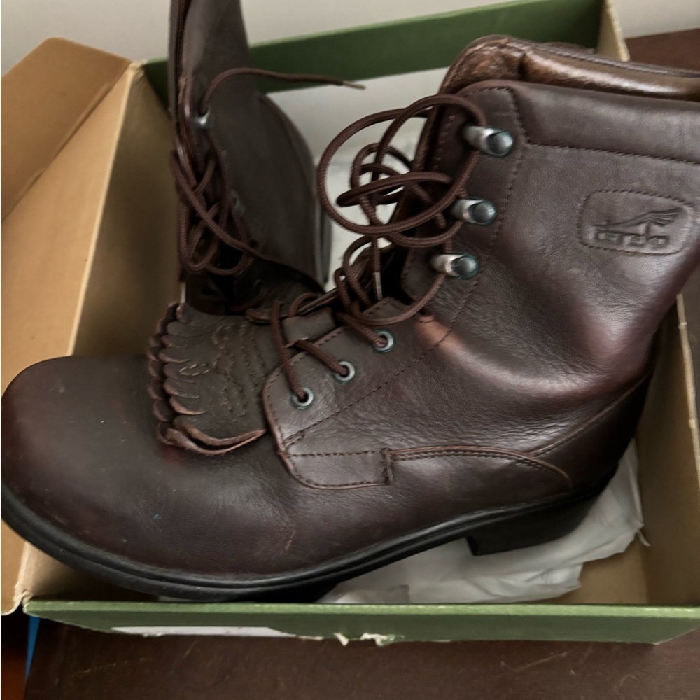 Dansko Brodie Brown Tumbled Boots